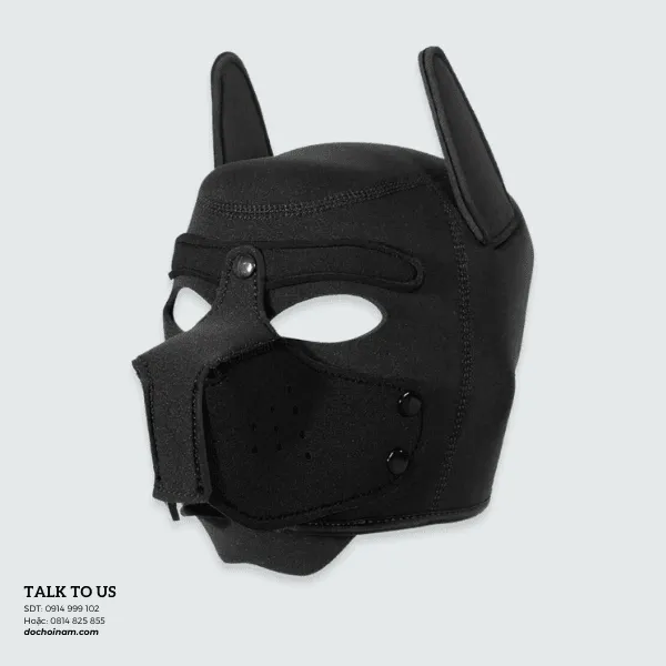Mặt Nạ Đầu Chó BDSM Đen – Đồ Chơi Bạo Dâm Sexy, Cosplay Hấp Dẫn