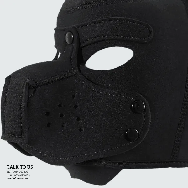 Mặt Nạ Đầu Chó BDSM Đen – Đồ Chơi Bạo Dâm Sexy, Cosplay Hấp Dẫn