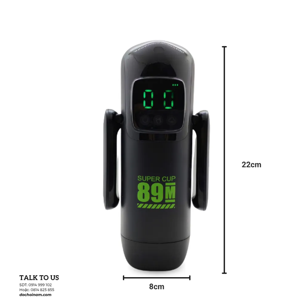Robot Sục Tự Động Super Cup 89M – Máy Sục Nam Cầm Tay 7 Chế Độ Bút Nút, Co Bóp Cao Cấp - [Quà tặng: Gel bôi trơn 200ml] 