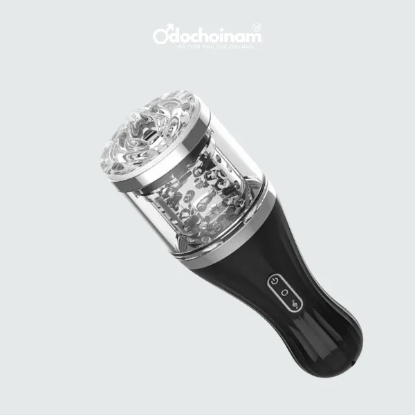 Máy Bú Cu Tự Động Cao Cấp Cho Nam – Xoay 360°, Đổi Chiều, Âm Thanh Rên Cực Sướng - [Quà tặng: Gel bôi trơn 200ml] 