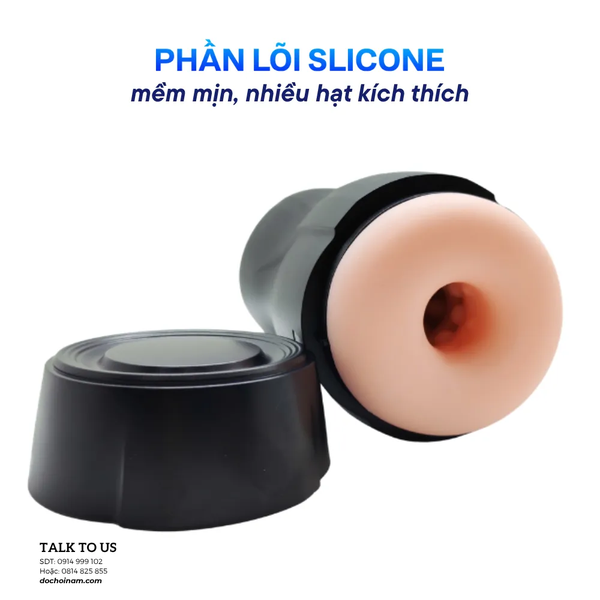 Máy Bú Mút Tự Động – Tự Động Lên Xuống, Rung & Làm Ấm | Sạc USB - [Quà tặng: Gel bôi trơn 200ml] 