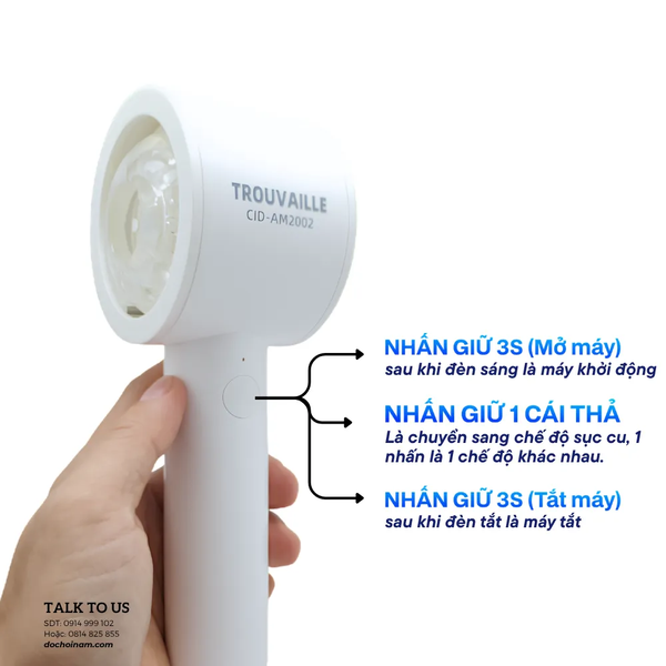 Máy Sục Tự Động Cho Nam TROUVAILLE CID-AM2002 – Silicone Mềm Hạt Kích Thích, Chân Đế Cố Định - [Quà tặng: Gel bôi trơn 200ml] 
