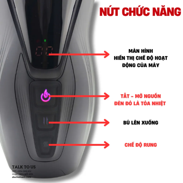 Máy Bú Mút Tự Động – Tự Động Lên Xuống, Rung & Làm Ấm | Sạc USB - [Quà tặng: Gel bôi trơn 200ml] 