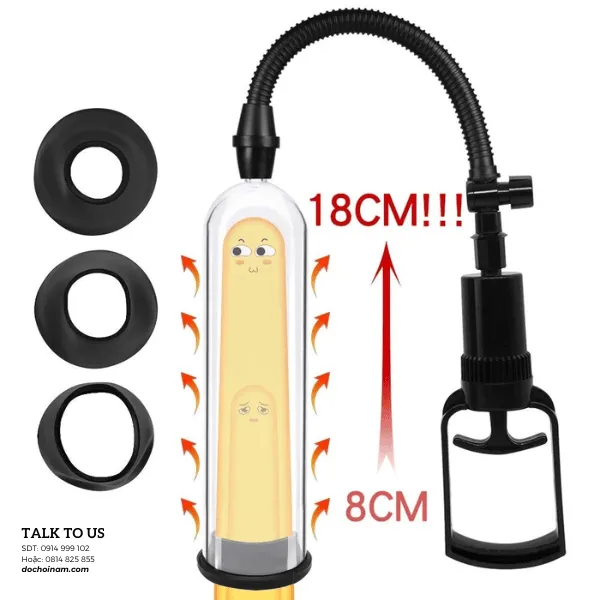 Máy Tập To Dương Vật Penis Pump – Dụng Cụ Hỗ Trợ Tăng Kích Thước Nam Giới