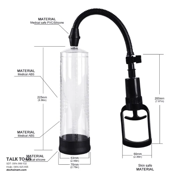 Máy Tập To Dương Vật Penis Pump MEN PowerUp – Dụng Cụ Tăng Kích Thước Nam Giới