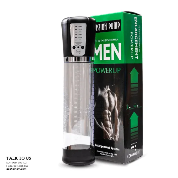 Máy Tập To Dương Vật Tự Động Penis Pump MEN PowerUp – Có Đồng Hồ Đo Áp Suất, Sạc USB