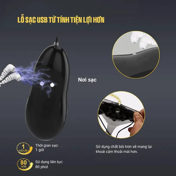 Máy vắt tinh cho nam 5 cục rung, rung cu tự động - [Quà tặng: Gel bôi trơn 200ml] 