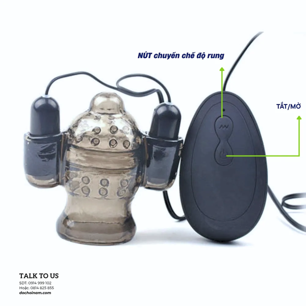 Máy vắt tinh Mini cho nam 2 cục rung, rung cu tự động - [Quà tặng: Gel bôi trơn 200ml]  