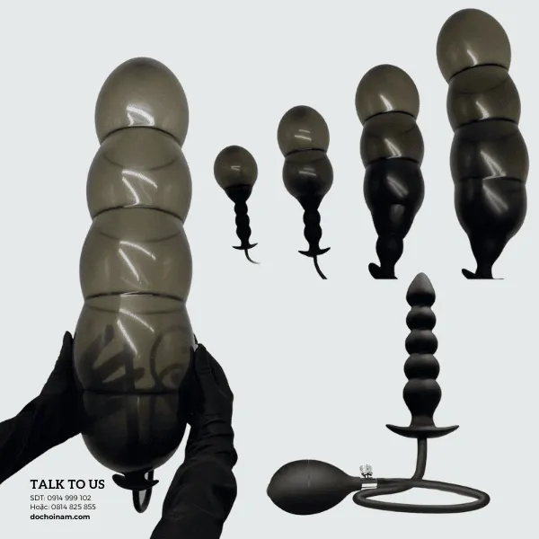 Sextoy Nam Plug Bơm Hơi Giãn Nở Từ Nhỏ Đến To – Kích Thích Mạnh Mẽ Điểm G & Tuyến Tiền Liệt