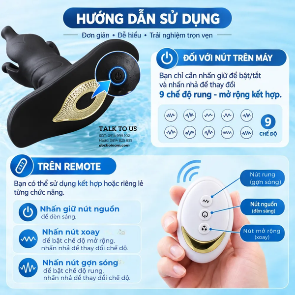 Mật Mộc Dạ Vũ – Bạch Tuộc Cám Dỗ | 9 Chế Độ Rung - [Quà tặng: Gel bôi trơn 200ml] 