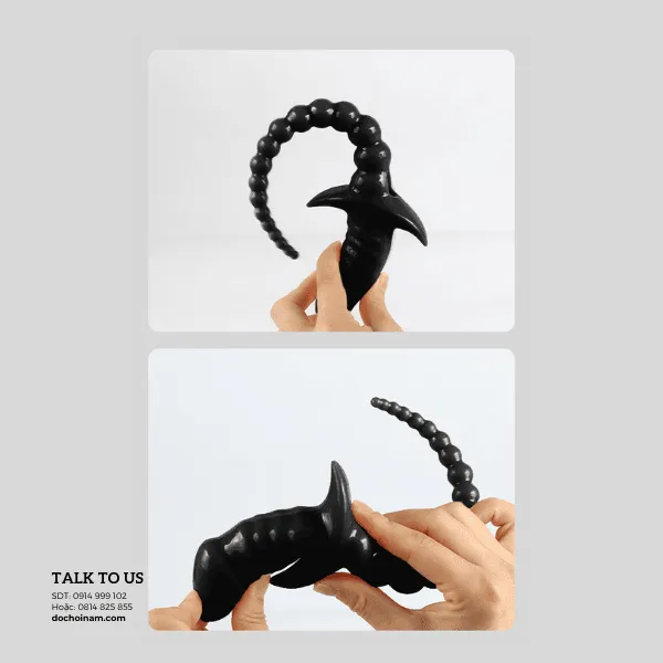 Plug hậu môn đuôi chó rung 10 chế độ – Ôm khít, rung sâu kích thích tuyến tiền liệt, cho màn cosplay & BDSM bùng nổ khoái cảm.