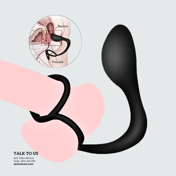Plug Hậu Môn Kích Thích Tuyến Tiền Liệt – Hỗ Trợ Cương Cứng Cho Nam Giới, Tặng Gel Bôi Trơn 50ml
