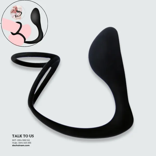 Plug Hậu Môn Kích Thích Tuyến Tiền Liệt – Hỗ Trợ Cương Cứng Cho Nam Giới, Tặng Gel Bôi Trơn 50ml