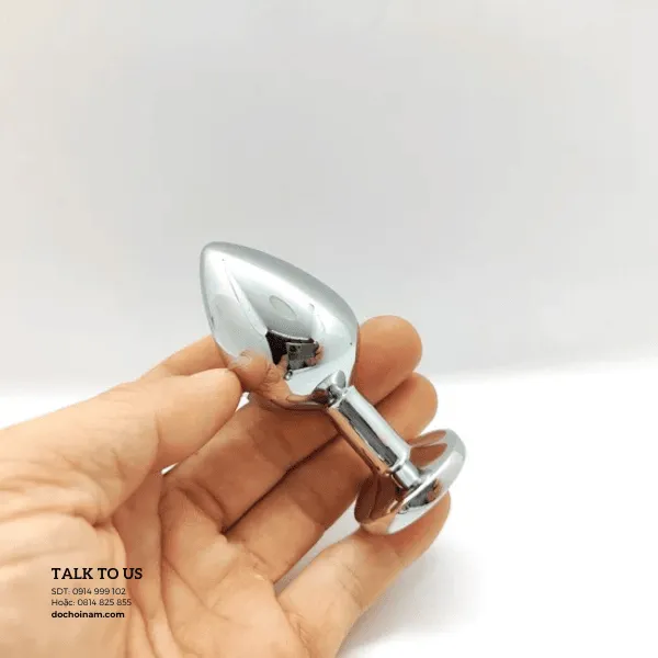 Plug Hậu Môn Inox Cao Cấp – Kích Thích Điểm G Nam Giới, Tặng Gel Bôi Trơn 50ml