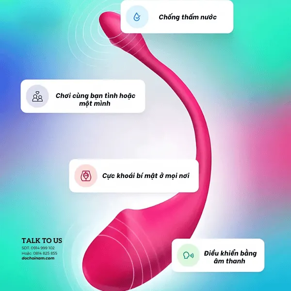 Trứng Rung Kích Thích Hậu Môn Kết Nối Bằng App – Quà Tặng Gel Bôi Trơn 200ml