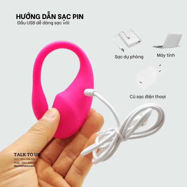 Trứng Rung Kích Thích Hậu Môn Kết Nối Bằng App – Quà Tặng Gel Bôi Trơn 200ml