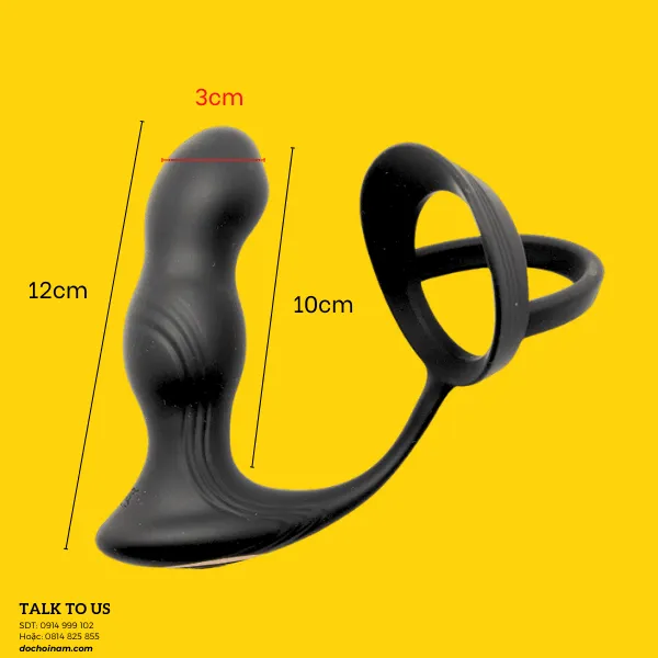 Plug Rung Chế Độ  Kết Nối Bằng App –  Đồ Chơi Hậu Môn Cho Nam _ Quà Tặng Gel Bôi Trơn 200ml