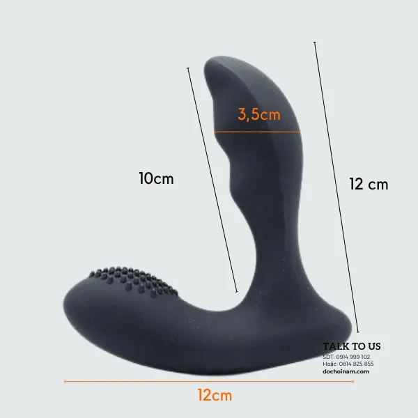 Plug Rung Thụt Tự Động 2 Đầu Rung – Đồ Chơi Hậu Môn Cho Nam - [Quà tặng: Gel bôi trơn 200ml] 
