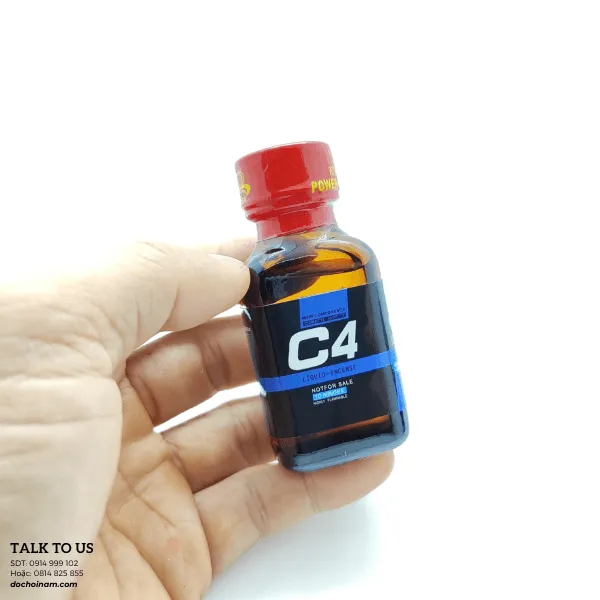 Popper 30ml  C4 Xanh – Hỗ trợ thư giãn và tăng cảm xúc mãnh liệt