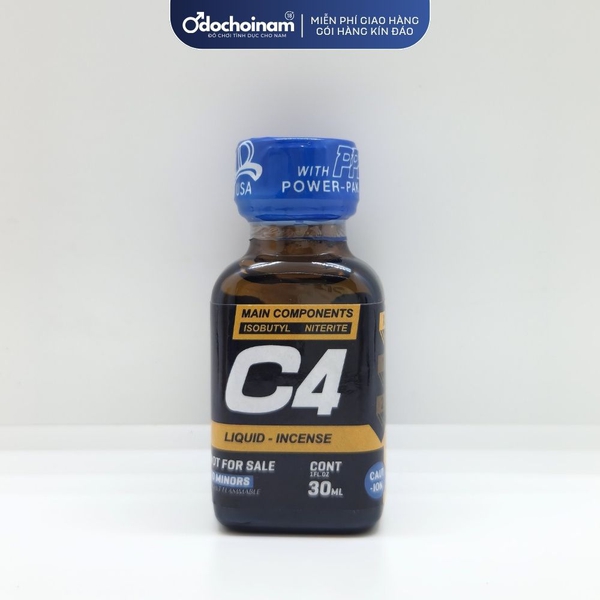 Popper 30ml  C4 Vàng– Giải pháp cho trải nghiệm tình dục thăng hoa