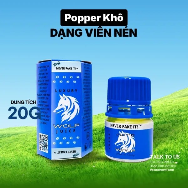 Popper Khô Wolf Juice Viên Nén 20g  
