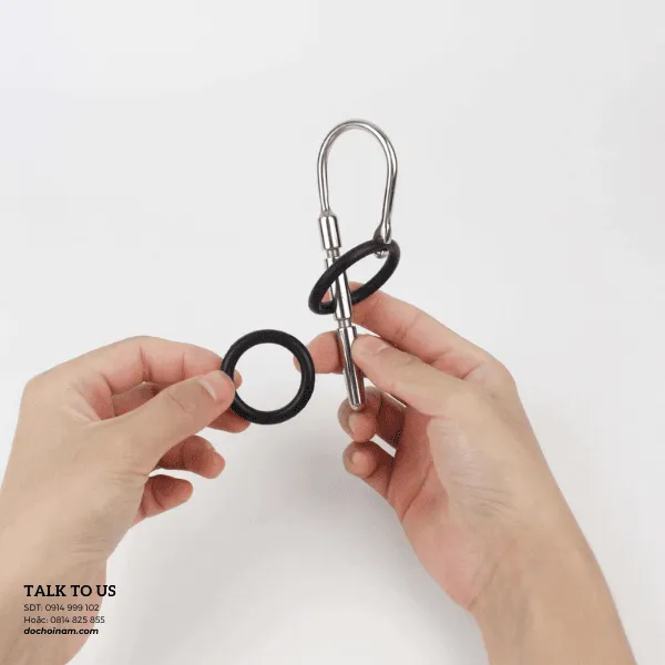 Que Sounding Dương Vật Inox 8mm Có Vòng Đeo – Kích Thích Niệu Đạo Cực Sướng - [Tặng kèm: Gel bôi trơn 200ml]