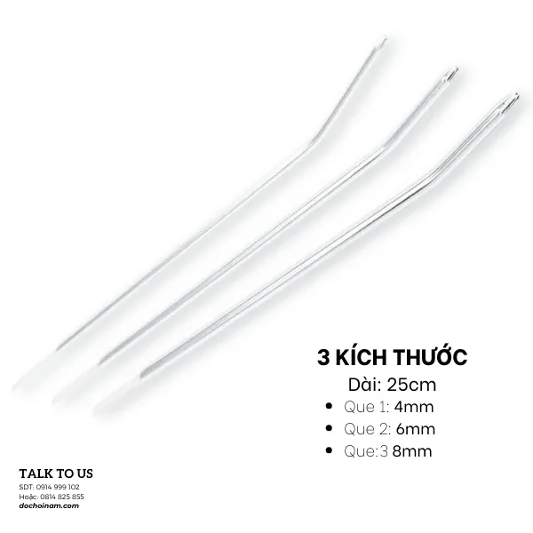 Que Sounding Dương Vật Inox Trơn 4mm, 6mm, 8mm – Que Niệu Đạo Souding Giá Rẻ - [Tặng kèm: Gel Bôi Trơn 200ml]