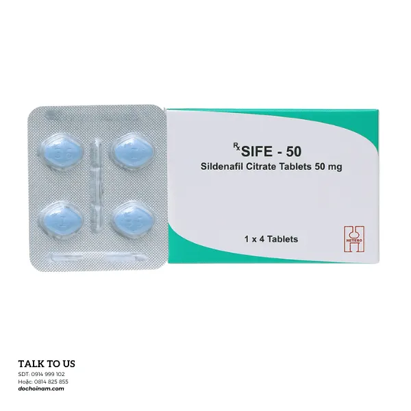 Thuốc Cường Dương Kích Nứng Sife 50 – Nhập Khẩu Ấn Độ, 1 Vỉ 4 Viên Chính Hãng