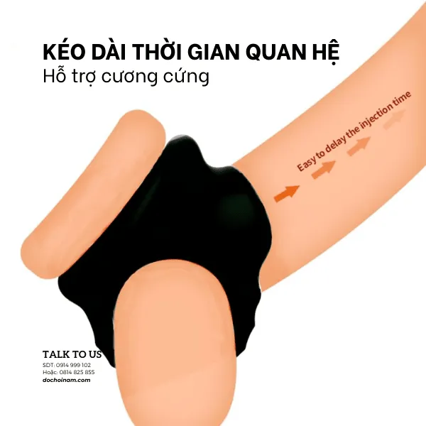 Vòng đeo dương vật 3 vòng liền nhau – Giữ cương cứng, kiểm soát xuất tinh