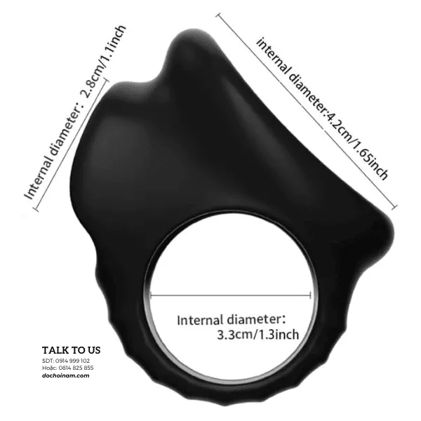 Vòng đeo dương vật 3 vòng liền nhau – Giữ cương cứng, kiểm soát xuất tinh