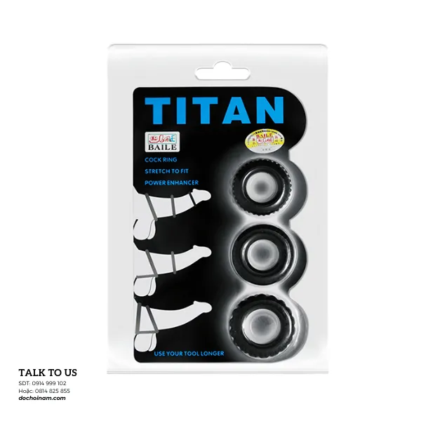 Vòng đeo cu Titan 3 chiếc – Giúp cương cứng & kéo dài thời gian quan hệ