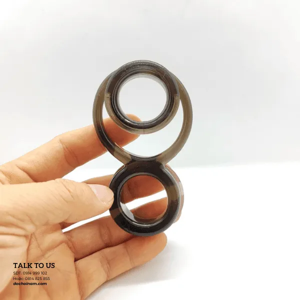 Vòng đeo dương vật 2 tầng hình số 8 – Giúp cương cứng lâu, kéo dài thời gian quan hệ