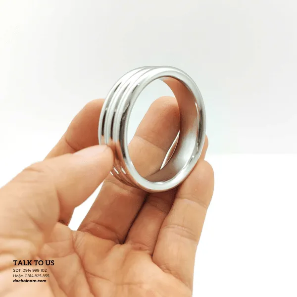 Vòng Đeo Cu Inox 304 Bản To – Kéo Dài Thời Gian Quan Hệ