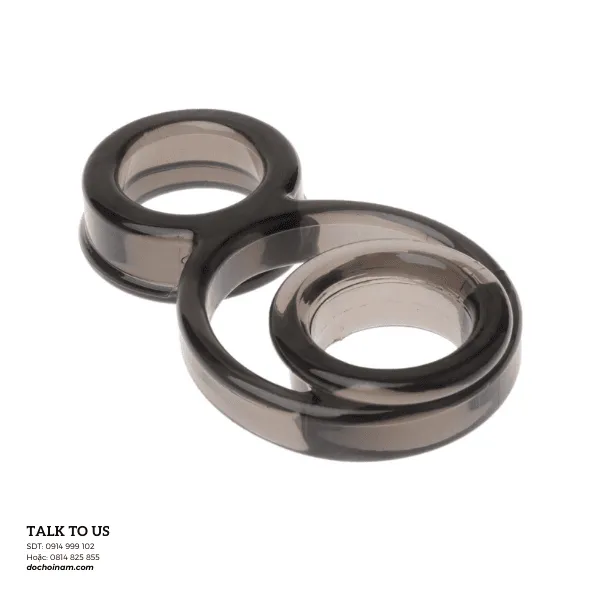 Vòng đeo dương vật 2 tầng hình số 8 – Giúp cương cứng lâu, kéo dài thời gian quan hệ