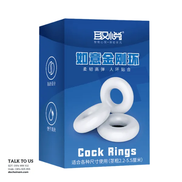 Vòng Đeo Lâu Xuất Tinh – Bộ 3 Cái Silicone Co Giãn, Giúp Cương Cứng & Kéo Dài Cuộc Yêu