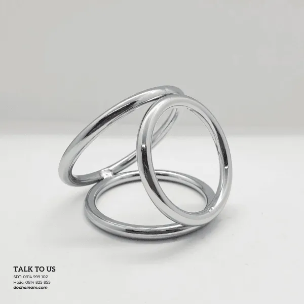 Triple Ring – Vòng đeo dương vật inox 3 trong 1