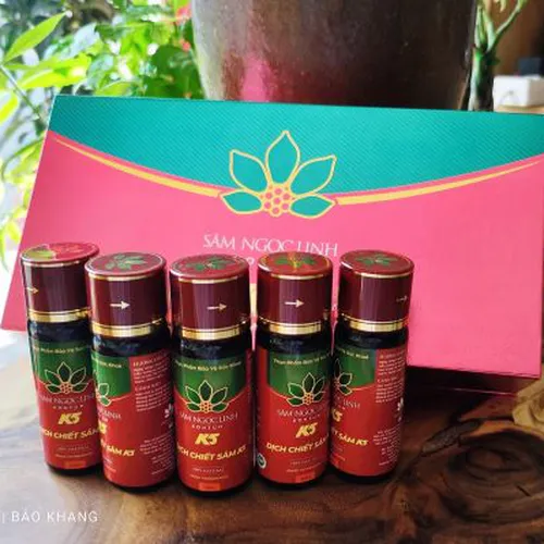 Dịch chiết Sâm Ngọc Linh 50ml - 5 Chai/ Hộp