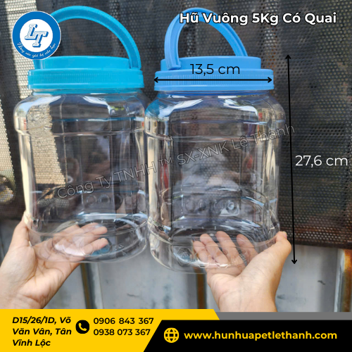 hộp PET quai xách giá rẻ đủ size 4kg 5kg 7kg 10kg có sẵn 2 hộp PET quai xách giá rẻ đủ size 4kg 5kg 7kg 10kg có sẵn 2