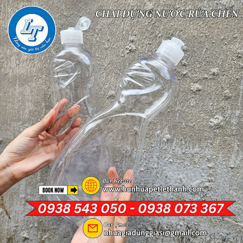 chai đựng nước rửa chén nắp xanh, nắp trắng giá tận kho 1 chai đựng nước rửa chén nắp xanh, nắp trắng giá tận kho 1