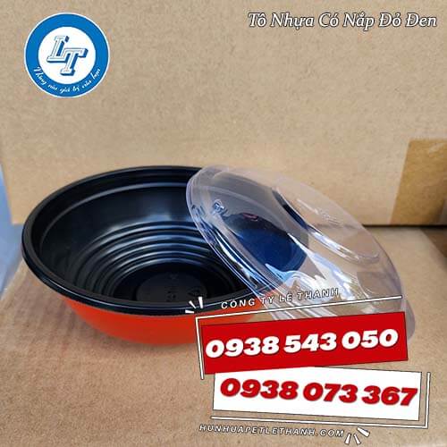 tô nhựa đỏ đen giá sỉ đựng thức ăn nóng 2 tô nhựa đỏ đen giá sỉ đựng thức ăn nóng 2
