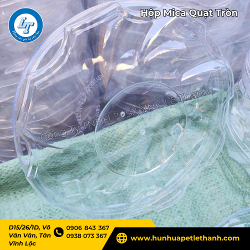 Hộp mica quạt tròn hàng hot sỉ rẻ 2 Hộp mica quạt tròn hàng hot sỉ rẻ 2
