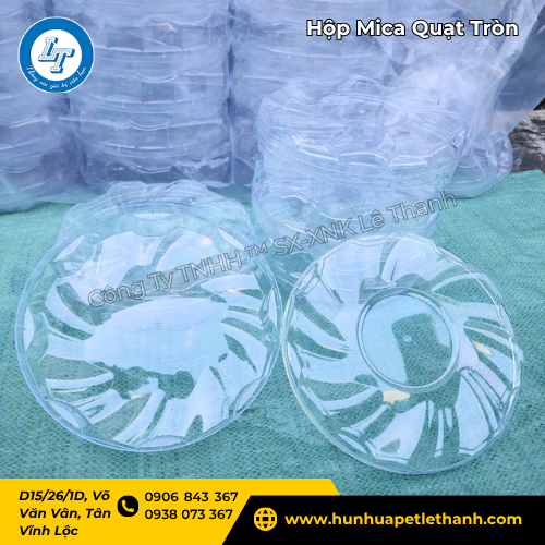 Hộp mica quạt tròn hàng hot sỉ rẻ 4 Hộp mica quạt tròn hàng hot sỉ rẻ 4