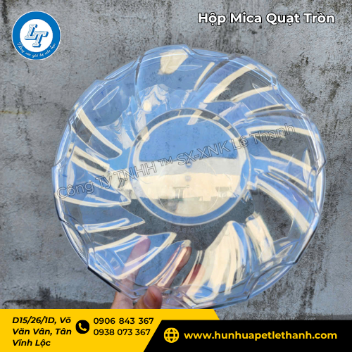 Hộp mica quạt tròn hàng hot sỉ rẻ 3 Hộp mica quạt tròn hàng hot sỉ rẻ 3