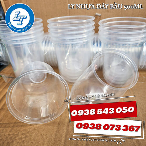 cốc nhựa chữ U, ly nhựa đáy bầu giá sỉ 6 cốc nhựa chữ U, ly nhựa đáy bầu giá sỉ 6