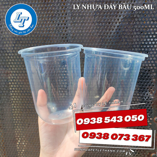 cốc nhựa chữ U, ly nhựa đáy bầu giá sỉ 1 cốc nhựa chữ U, ly nhựa đáy bầu giá sỉ 1