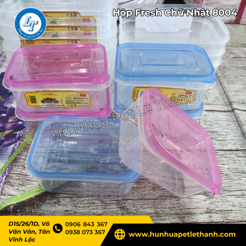 hộp Fresh chữ nhật Vĩ Hưng 8004 14x9x5cm giá tốt 4 hộp Fresh chữ nhật Vĩ Hưng 8004 14x9x5cm giá tốt 4
