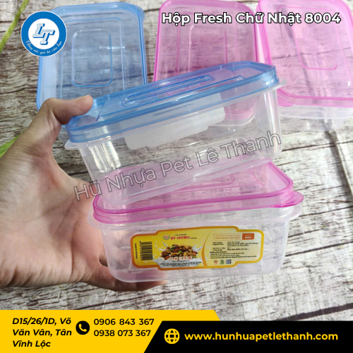 hộp Fresh chữ nhật Vĩ Hưng 8004 14x9x5cm giá tốt 5 hộp Fresh chữ nhật Vĩ Hưng 8004 14x9x5cm giá tốt 5