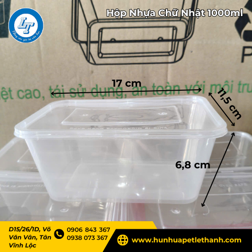 hộp nhựa chữ nhật 1000ml giá rẻ cho đại lý lấy số lượng lớn 2 hộp nhựa chữ nhật 1000ml giá rẻ cho đại lý lấy số lượng lớn 2