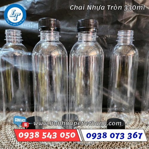 chai nhựa PET tròn 330ml giá sỉ lấy từ 100 chai 1 chai nhựa PET tròn 330ml giá sỉ lấy từ 100 chai 1