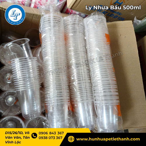 ly nhựa bầu 500ml tại kho Lê Thanh giá tốt 4 ly nhựa bầu 500ml tại kho Lê Thanh giá tốt 4